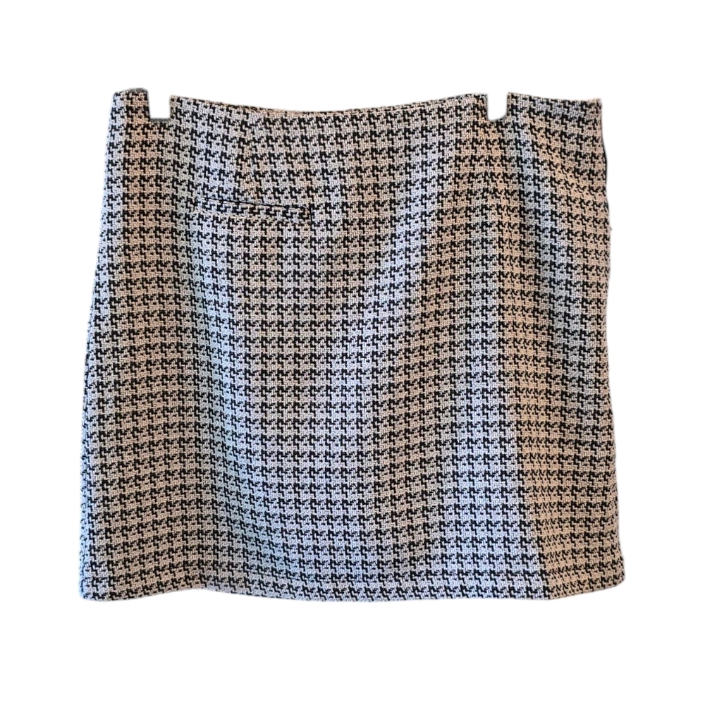 GOLFTINI 16.5" Textured Weave Golf Skort Houndstooth Tweed
